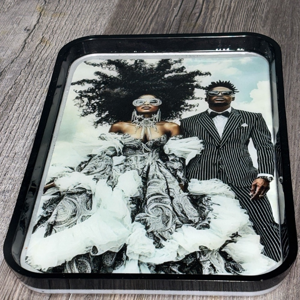 NORE’S NOVELTIES Handcrafted Decorative Serving/ Vanity Tray “BLISS” - Picture 5 of 6